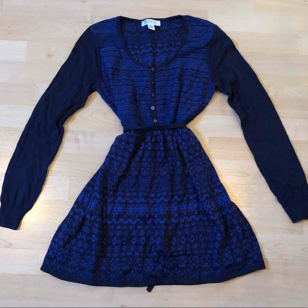 Motherhood maternity blue print dress tunic